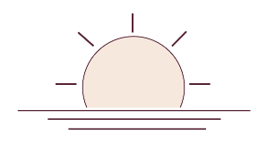 Schéma d'un coucher de soleil